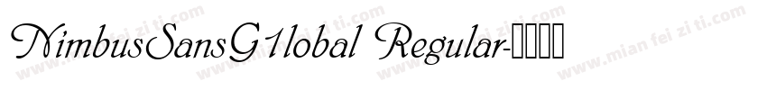 NimbusSansG1lobal Regular字体转换